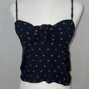 Brandy Melville/ John Galt Navy Tie Top